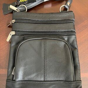 Vallemosso small leather cross body bag.